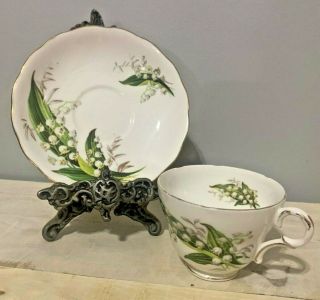Adderley - Lily Of The Valley Fine Bone China Tea Cup And Saucer Made In England