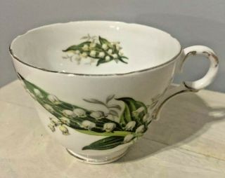 Adderley - Lily of the Valley Fine Bone China Tea Cup and Saucer Made in England 5
