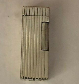 Vintage " Dunhill Rollalite Sterling Silver Lighter Switzerland