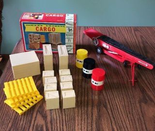 Vintage 1965 Topper Toys Johnny Express Cargo Set 6165 Plus Conveyor