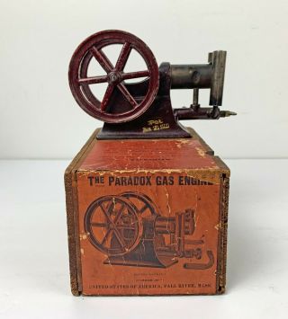 Patent 1900 Paradox Gas Engine hit miss vintage toy Schoenner,  Ernst Plank,  Otto 12