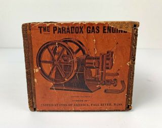 Patent 1900 Paradox Gas Engine hit miss vintage toy Schoenner,  Ernst Plank,  Otto 9