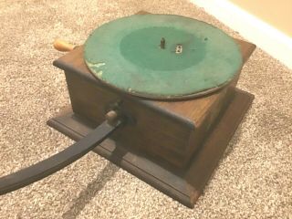 Antique Early 1900 ' s Grand Busy Bee Disc Phonograph O’neil James Co Chicago 3