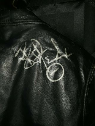 Vintage leather jacket /TYPE O NEGATIVE PETER STEELE AUTOGRAPH 2