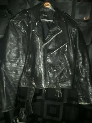 Vintage leather jacket /TYPE O NEGATIVE PETER STEELE AUTOGRAPH 4