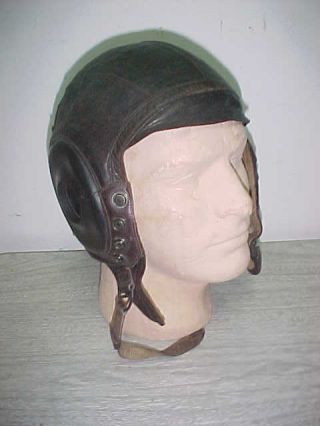 Ww2 Usaaf Type A - 11 Leather Flying Helmet,  Size Large