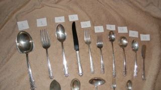 VINTAGE BOX OF LUNT STERLING SILVERWARE - 101 PIECE English Shell 8