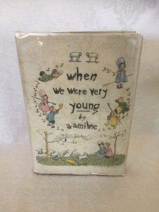 RARE “WHEN WE WERE VERY YOUNG” 1st AM.  INSCRIBED AND DATED 1924 BY A.  A.  MILNE 2