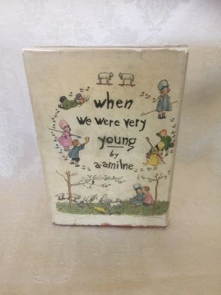 RARE “WHEN WE WERE VERY YOUNG” 1st AM.  INSCRIBED AND DATED 1924 BY A.  A.  MILNE 4