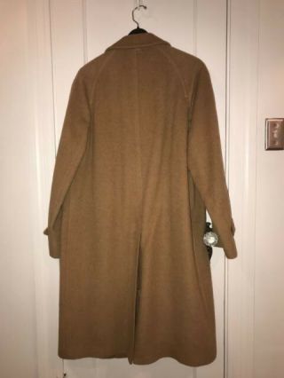 Vintage Burberry Prorsum Camel Mohair Wool Overcoat Med / Lrg 48 - 50 2