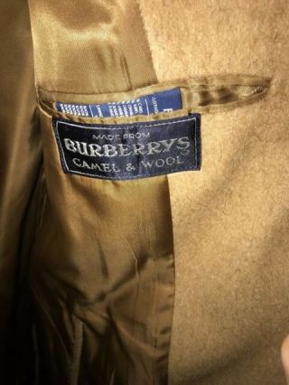 Vintage Burberry Prorsum Camel Mohair Wool Overcoat Med / Lrg 48 - 50 4