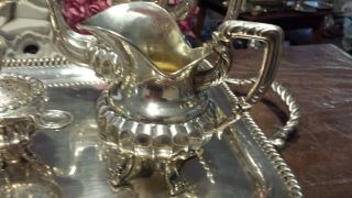 2670g extreme ELEGANT STERLING SILVER COLONIAL STYLE COFFEE TEA SET 6 ITEMS 9