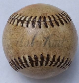 Babe Ruth Autographed Vintage Reach Baseball Gsa Authentication