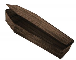 Coffin With Lid Wooden Brown By Mario Chiodo