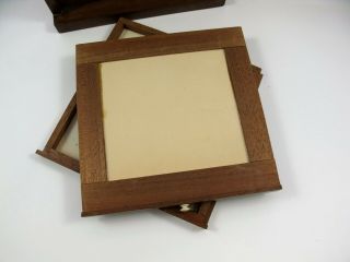 Collectors Antique Mahogany Microscope Slide Display Cabinet. 7