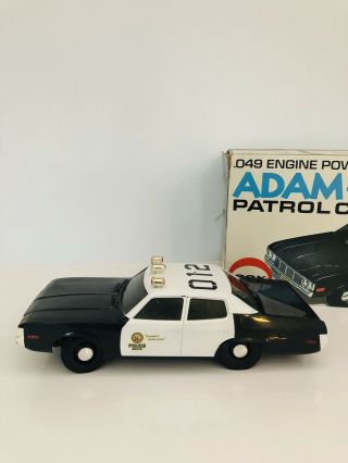 Vintage 1974 Adam - 12 Police Patrol Car.  049 Engine Powered