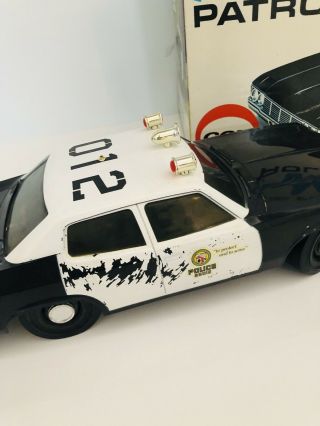 VINTAGE 1974 ADAM - 12 POLICE PATROL CAR.  049 ENGINE POWERED 5