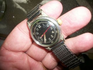 Vintage Waltham A - 11 Us Air Force Military Watch Runs Keeps Time Wwii Type A - Ii