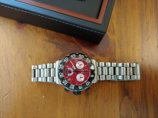 Tag Heuer Formula 1 F1 Ferrari Red Dial CAH1112 42mm Chronograph w/ box & papers 4