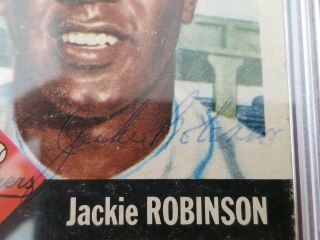 1953 Topps Jackie Robinson Autograph Extremely RARE hand signed 3