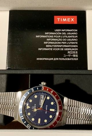 Q Timex Reissue 38mm Stainless Steel Bracelet Watch TW2T80700 NIB 10