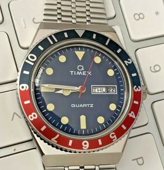 Q Timex Reissue 38mm Stainless Steel Bracelet Watch TW2T80700 NIB 2