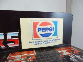 Vintage 1984 Transformer Optimus Prime Pepsi Promo Toy Hasbro Old 2