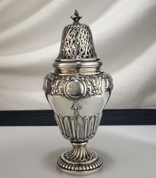 Antique French 18th Cent Silver Sugar Caster - 55886