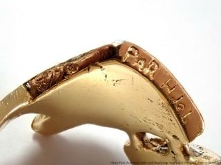 Rare 16.  4g Georges De Braque 18k Gold Signed Numbered Pisces Fish Ring Unisex 5
