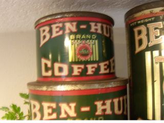 Ben Hur Coffee Tins by Joannes Bros Los Angeles Rare 2