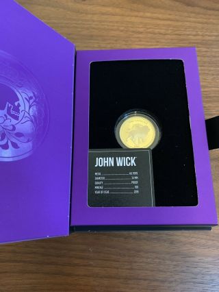 Rare John Wick 1 Oz Proof Gold Coin - Only 100 Made