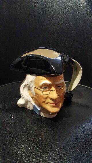 Collectible 1974 Byron Molds Benjamin Franklin Historical Toby Ceramic Mug 2