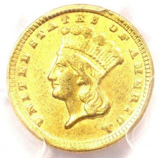 1857 - D Indian Gold Dollar G$1 - Certified Pcgs Au Detail - Rare Dahlonega Coin