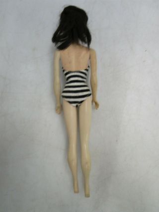 Barbie Doll Burnette Vintage Swimsuit Stand Coat Skirt 1960 Stock 850 3 Mattel 2