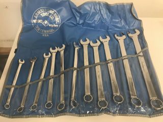 Vintage Armstrong Bros 11 Piece Wrench Set 3/8 - 1