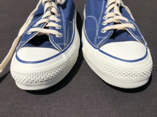 Vintage Converse Chuck Taylor Blue Oxford All Star Shoes Sz 6.  5 Deadstock 70s 12