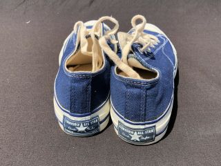 Vintage Converse Chuck Taylor Blue Oxford All Star Shoes Sz 6.  5 Deadstock 70s 4