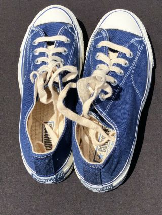 Vintage Converse Chuck Taylor Blue Oxford All Star Shoes Sz 6.  5 Deadstock 70s 5