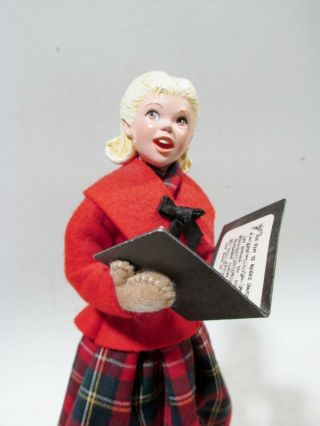 Vtg SIMPICH Character Dolls Caroler Series TEENAGE GIRL Figure 2