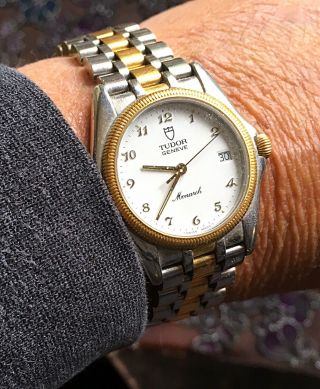 Vintage Rolex Tudor Monarch 3/4 Size Watch Currently Not