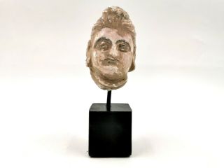 Unusual Rare Greek Hellenistic Ca.  400 Bc Terracotta Head - R422
