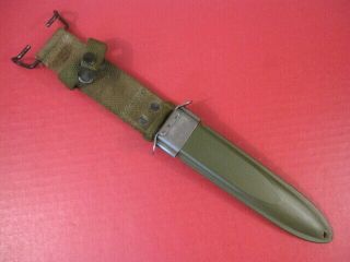 Wwii Us Army/usmc M8 Scabbard - Marked B.  M.  Co.  3rd Pattern - For M3 Trench Knife