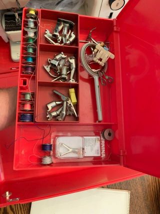 Vintage Bernina Record 830 Electric Sewing Machine with Hard Case,  Foot Pedal 5