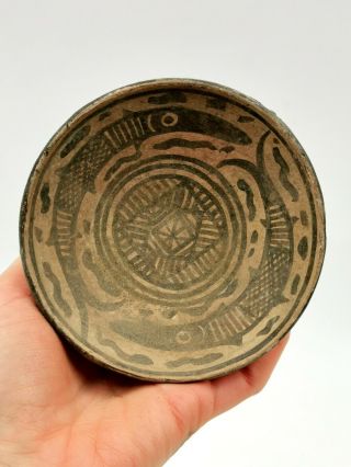 Indus Valley Ca.  2200 Bc Terracotta Bowl With Fish Motifs R431