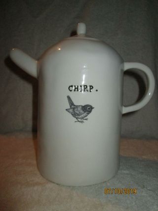 Very Rare Rae Dunn Chirp Tea Pot.  This Is As Flawless As The Day It Was Made