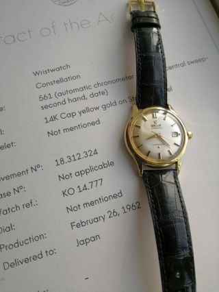 Omega Constellation 14777 1962 Vintage Jumbo 37mm with Omega Extract & Serviced 9
