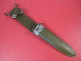 Wwii Us Army/usmc M8 Scabbard - Marked B.  M.  Co.  2nd Pattern - For M3 Trench Knife