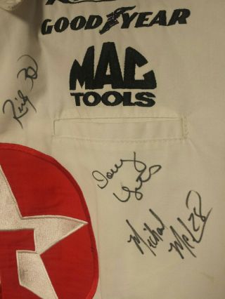 Vintage Robert Yates Racing Texaco team uniform autographed VERY RARE. 2