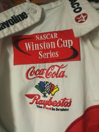 Vintage Robert Yates Racing Texaco team uniform autographed VERY RARE. 3