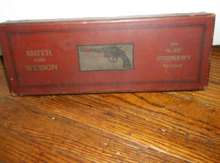 Rare Antique Smith & Wesson K - 22 Outdoorsman ' s Revolver Box Only 2